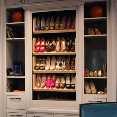 upright shoe storage