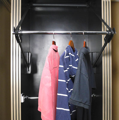 Rotating closet rod sale