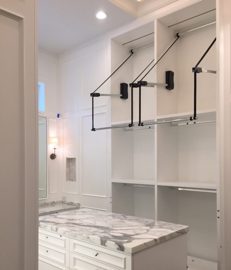 Automated Wardrobe Lift ; electric motorized clothes rail | StorageMotion